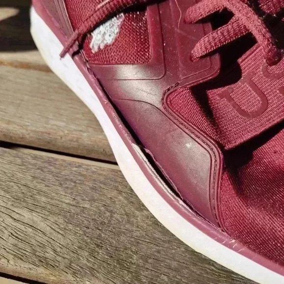 U.S. Polo Assn. Jace-I Oxford Maroon/White Size 7 Womens - Picture 11 of 12